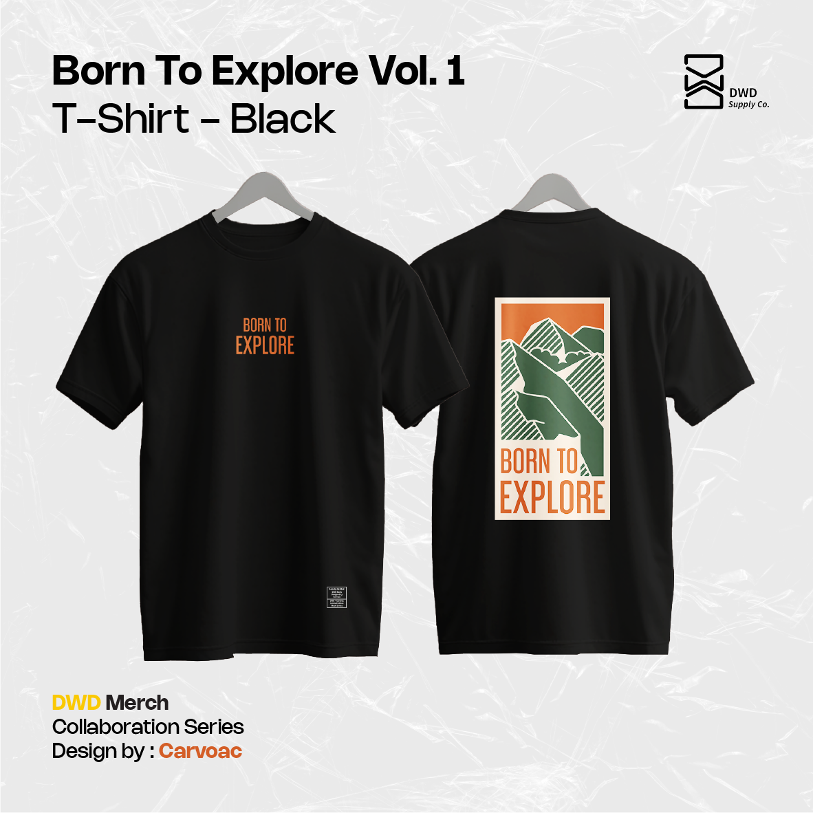T-Shirt Born To Explore Vol.1