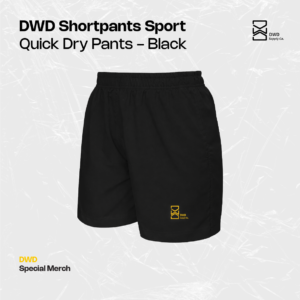 DWD Shortpants Sport Quick Dry Pants – Black