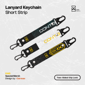 Lanyard Keychain DWD - Short Strip (Two-sided Clip Lock)